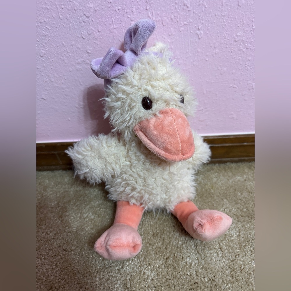 Duck Cream Plush Purple Headband Stuffed Animal Way To Celebrate